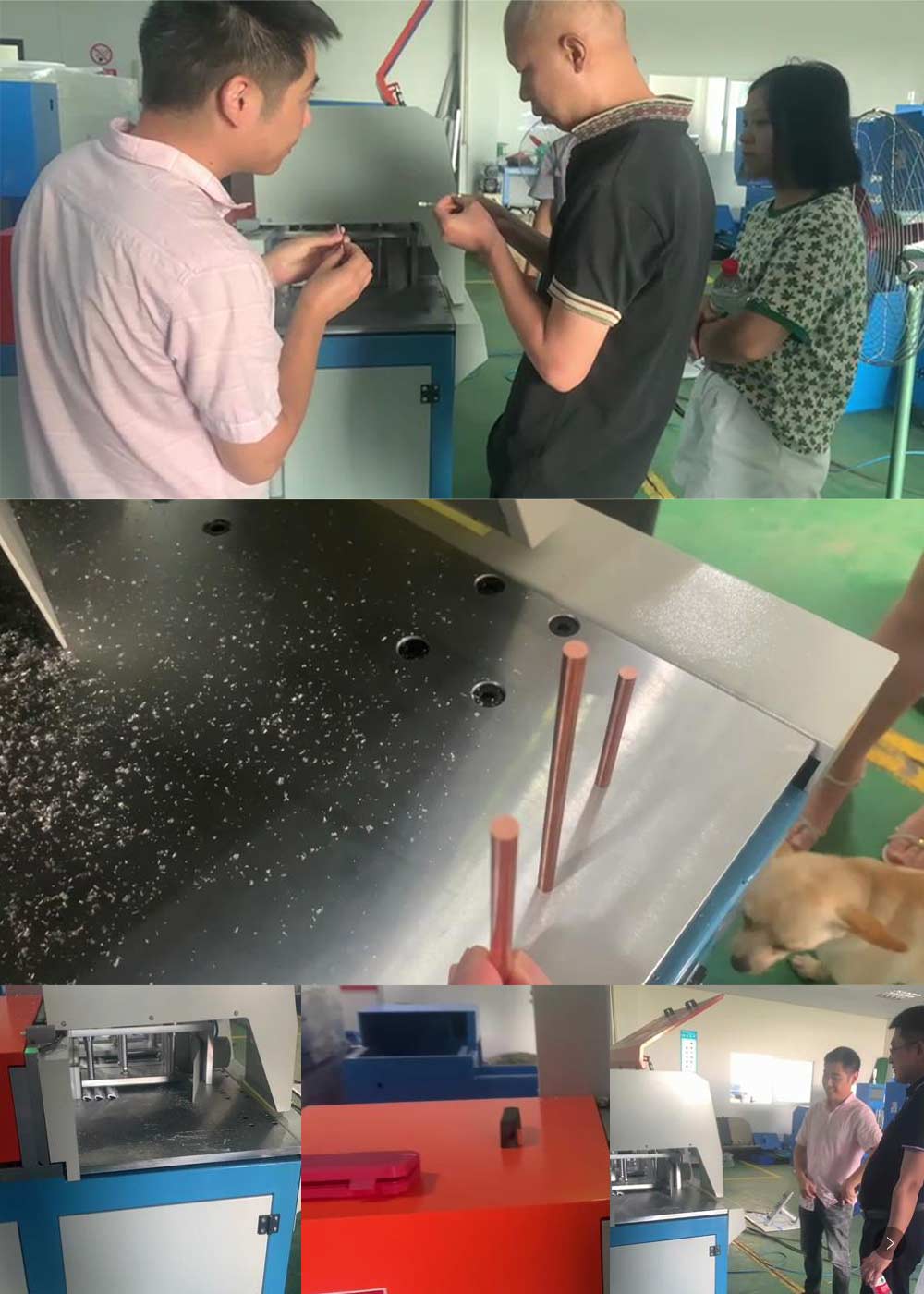 歡迎客戶來我司試切全封閉分離式切鋁機，洽談合作